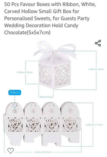 Photo of free wedding favour boxes (Moseley B13) #1