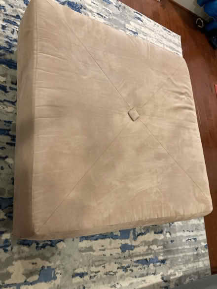 Photo of free Large beige Ottoman (Clarksburg) #2