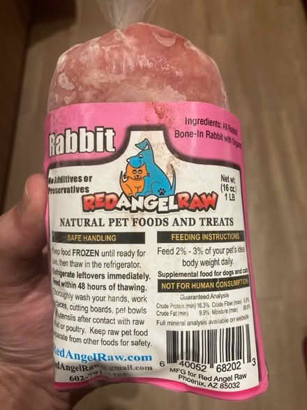 Photo of free Raw Lamb Cat/Dog Food (Tempe) #3