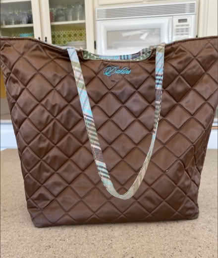 Photo of free Plaid canvas bag (Hwy 76, Rancho Del Oro, O’side) #1