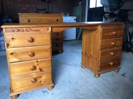 Photo of free Pine desk and chest of drawers (Cheadle Hulme SK8) #2