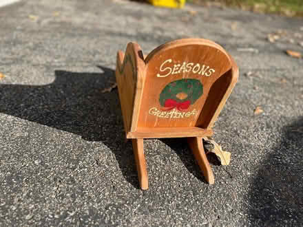 Photo of free Small wood Christmas sleigh (Severna Park) #2