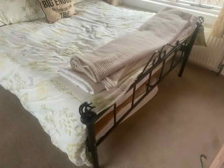 Photo of free Double metal bed (Brimfield, Ludlow) #4