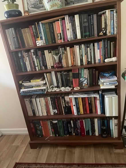 Photo of free 5 shelf vintage wood bookcase (Rodwell DT4) #1
