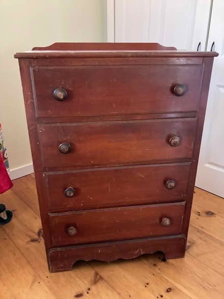 Photo of free Wood chest of drawers (Pepperell) #1