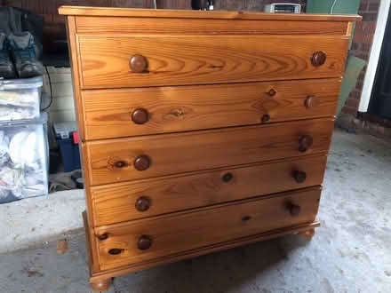 Photo of free Pine desk and chest of drawers (Cheadle Hulme SK8) #1