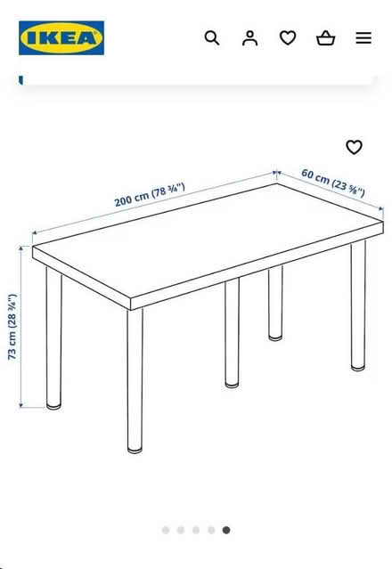 Photo of free 2m IKEA Desk (Cradley Heath, B64) #1