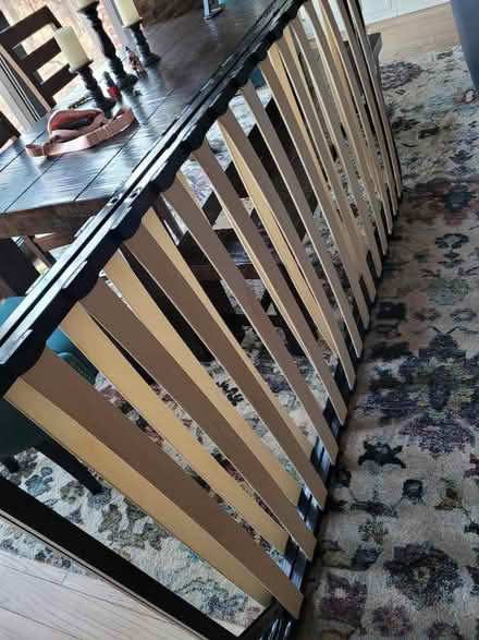 Photo of free Gray King size bed no mattress (Chesterfield, mo) #1
