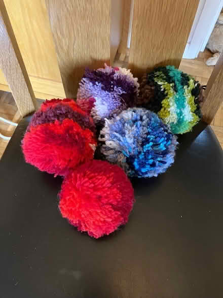 Photo of free 5 large pom-poms (Cambridge UK) #1
