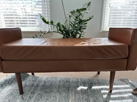 Photo of free Faux leather bench (Falls Church, Va) #4