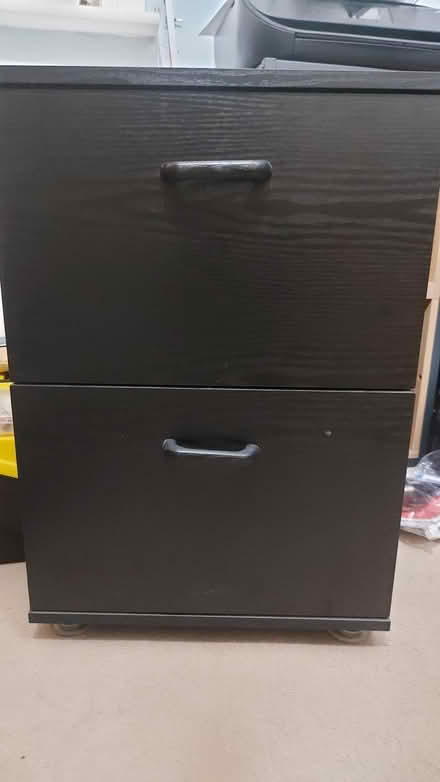 Photo of free Black 2 drawer filing cabinet (Tewkesbury GL20) #2