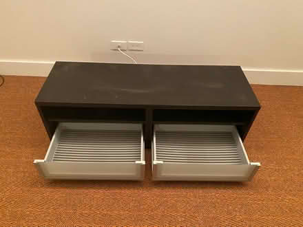 Photo of free Tv console with 2 drawers (Cobble hill) #2
