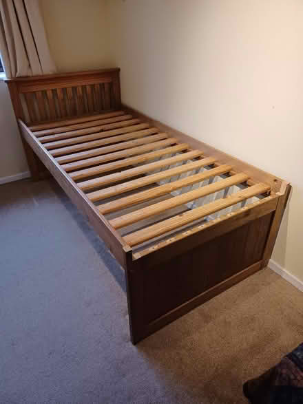 Photo of free Wooden bed frame (Cogges OX28) #1