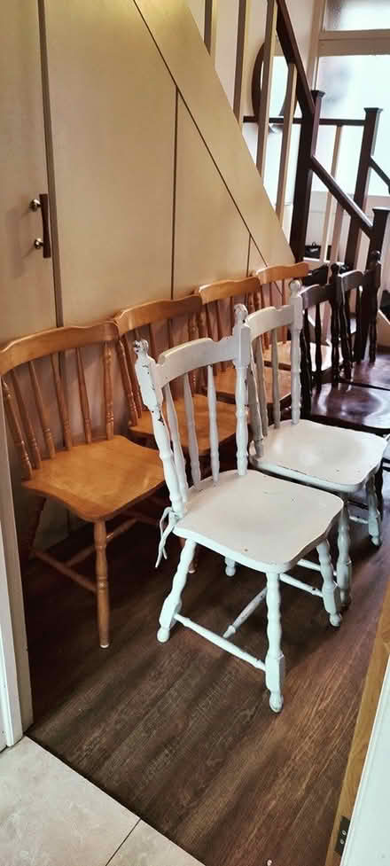 Photo of free 8 mixed dining chairs (Rathfarnham) #1