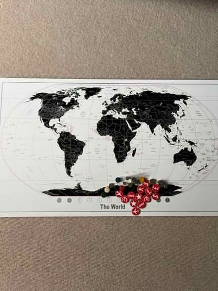 Photo of free Metal magnetic world map wallboard (Shepherds Bush W14) #1