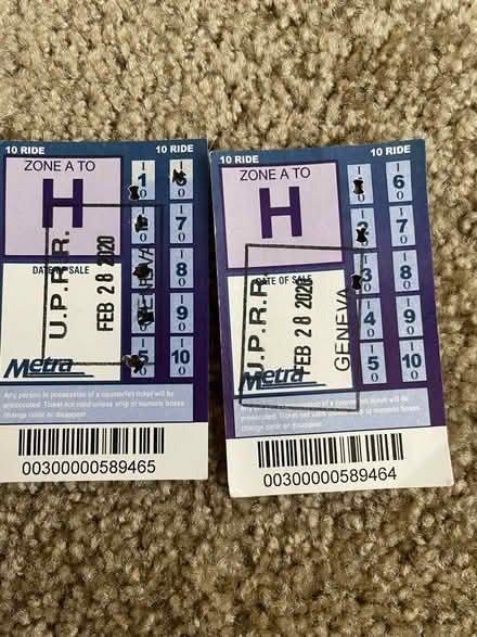 Photo of free 11 One-way Metra Passes (Geneva (Mill Creek North)) #1