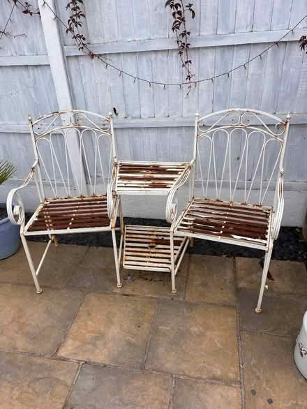 Photo of free Metal garden seat (East Twerton) #1