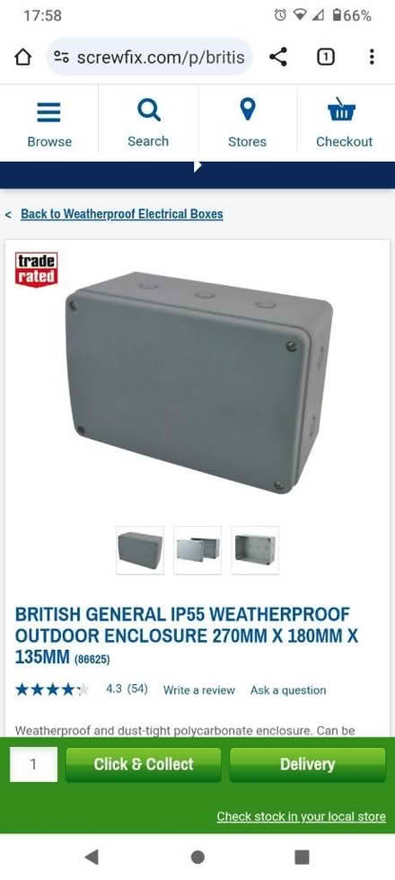 Photo of Weatherproof outdoor plug box (Duddingston EH15) #1