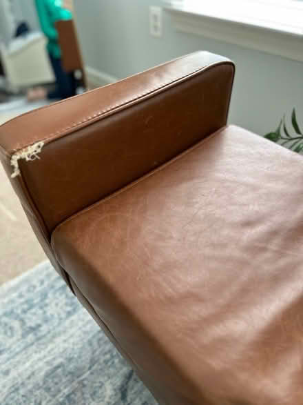 Photo of free Faux leather bench (Falls Church, Va) #1