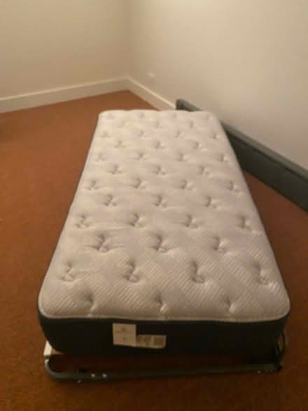 Photo of free Twin mattress +trundle base (Cobble hill) #1