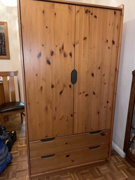 Photo of free Small pine wardrobe (Cambridge UK) #1