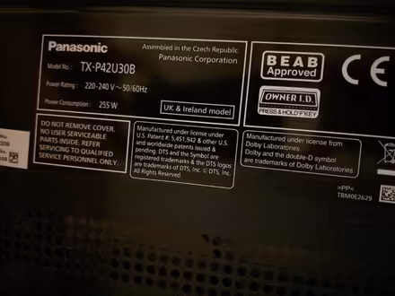 Photo of free 42" Panasonic Viera TV (Churchgate, Cheshunt) #3