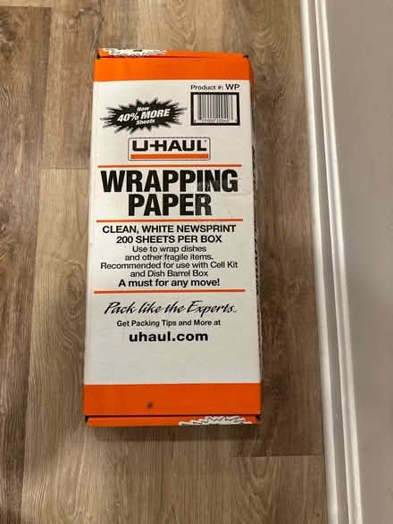 Photo of free Opened U-Haul wrapping paper (Falls Church, Va) #1