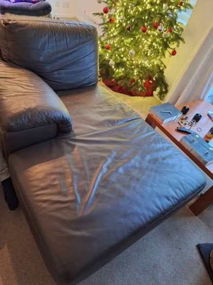 Photo of free Brown Italian Leather Chaise (Kingston KT1) #2