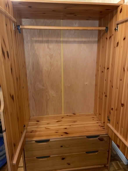 Photo of free Small pine wardrobe (Cambridge UK) #2