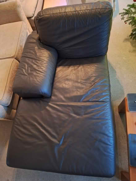 Photo of free Brown Italian Leather Chaise (Kingston KT1) #1