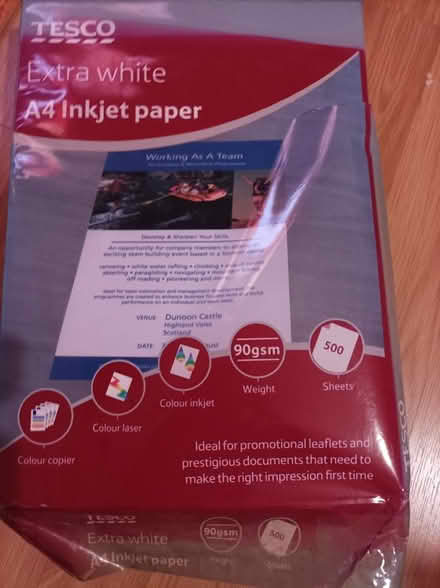 Photo of free Printer paper /D4 area (Dublin 4, Grand Canal Street) #1