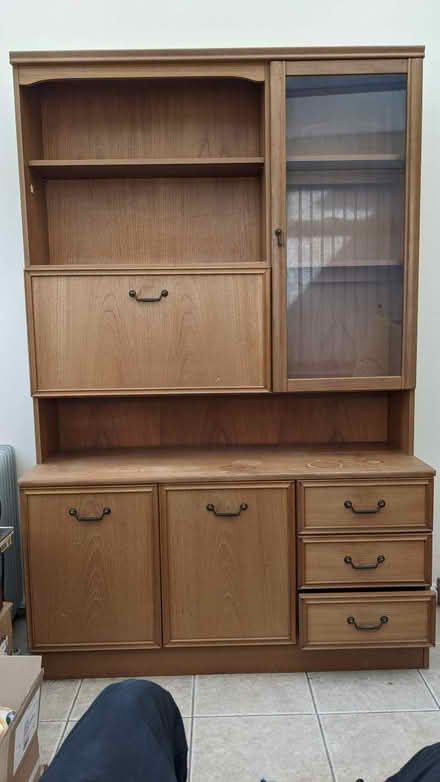 Photo of free Wall cupboard sideboard display unit 1970s retro (Portchester PO16) #2