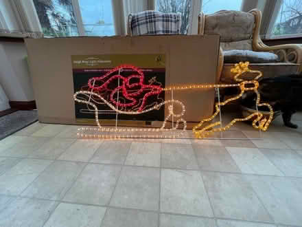 Photo of free Christmas Santa outdoor/indoor light (Old Malden KT3) #1