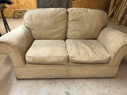 Photo of free Cream 2seater sofa (Nr Thatcham (Nr Thatcham (Bucklebury)) #1