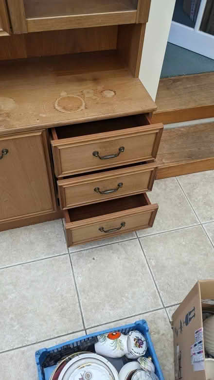 Photo of free 1970s style wall cupboard sideboard display unit (Portchester PO16) #2
