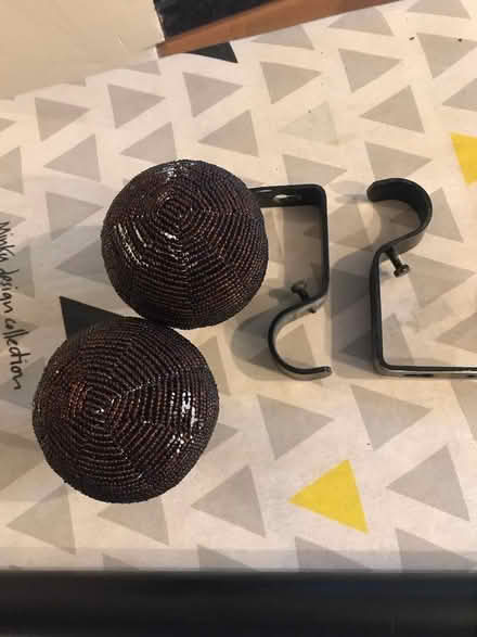 Photo of free Black metal curtain pole 173cm (Presteigne LD8) #2