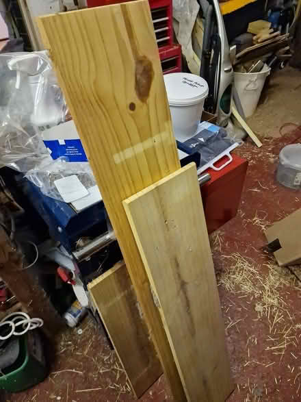 Photo of free Pine Wood Shelves (CB21 - opposite phone box) #1