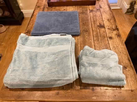 Photo of free 2 Dunelm Cotton Bath Sheets + Towels + Mat (CT21) #2
