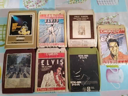 Photo of free 7 x 8 Track Cartridges - Elvis, Beatles, Elton John etc (Marks Tey CO6) #1