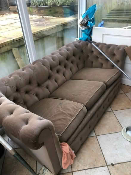 Photo of free Chesterfield sofa (Long Hanborough OX29) #1