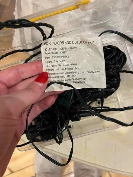 Photo of free White indoor/outdoor fairy lights (Warwick (Nelson Lane) CV34) #1