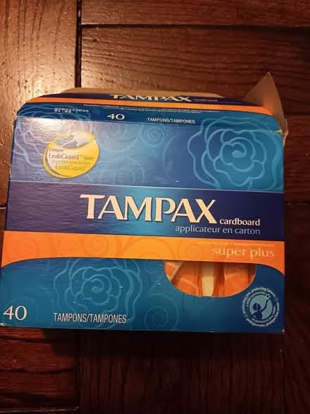 Photo of free OLD opened box of tampons (Columbia Heights) #1