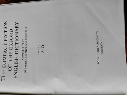 Photo of free Compact Oxford English Dictionary (Brightwell Baldwin OX49) #1