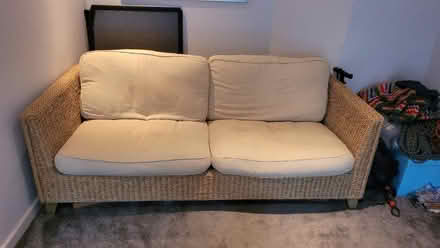 Photo of free Large wicker sofa (S8 Norton) #1