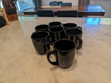 Photo of free 7 black mugs (Flynn Ave, Mountain View) #1