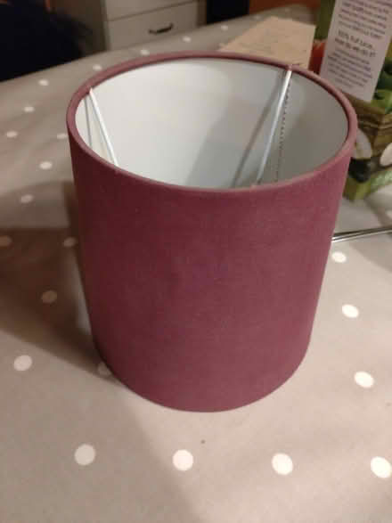 Photo of free Small purple lampshade (Halton LA2) #1