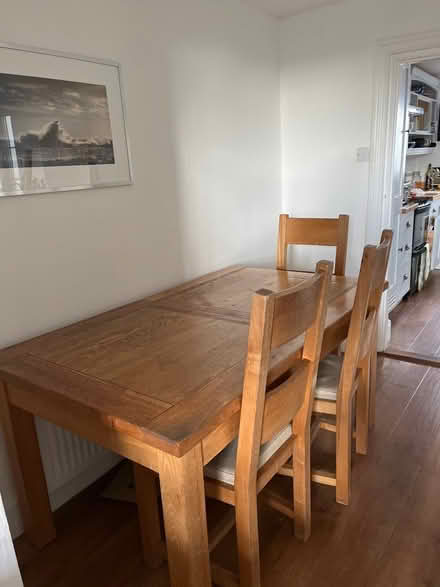 Photo of free Oak table and 4 chairs (Henfield BN5) #2