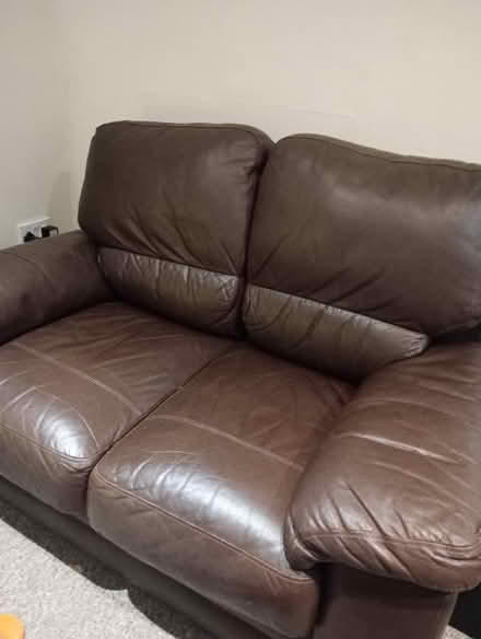Photo of free 2seater leather sofa (Morecambe) #1