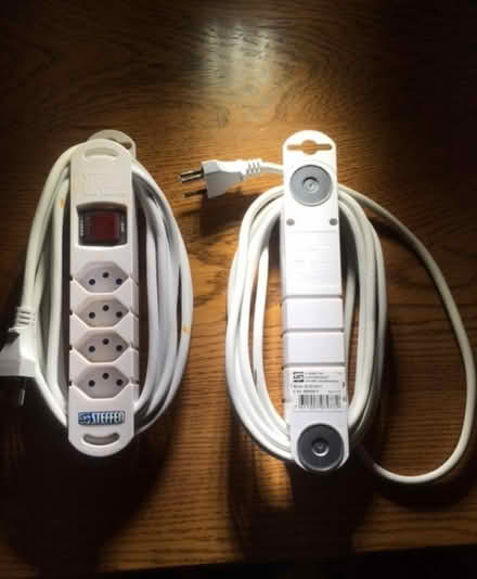 Photo of free Two Swiss 2.5m extension leads (Tolworth KT6) #1