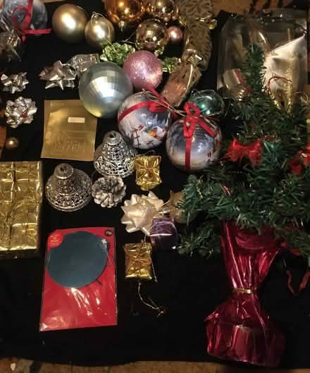 Photo of free Christmas tree decorations+mini Christmas tree. (Slyfield GU1) #1